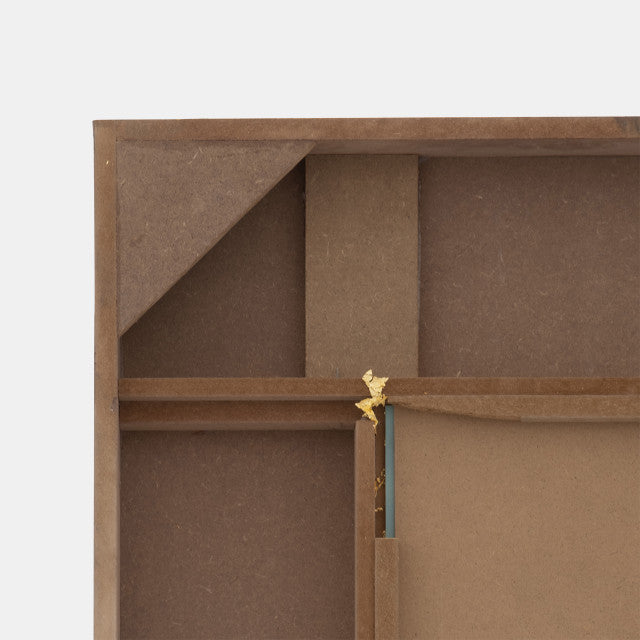 39x87, Gold Bars Rectangular Mirror