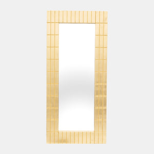 39x87, Gold Bars Rectangular Mirror