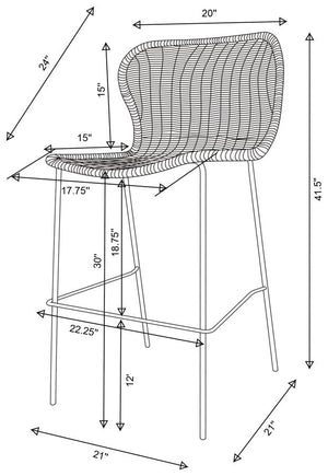 Kelly Bar Stool (Set Of 2)