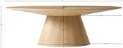 Beckwith 72" Oval Dining Table