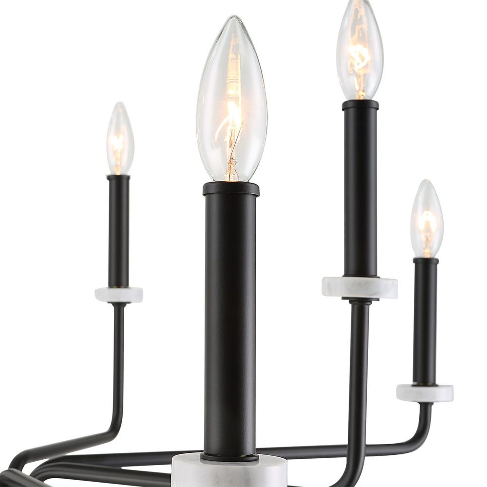 Ebony Elegance 8 Lt Chandelier