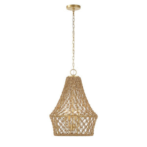 Macrame 4 Lt Pendant
