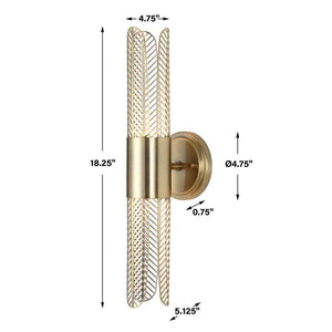 Cret 2 Lt LED sconce