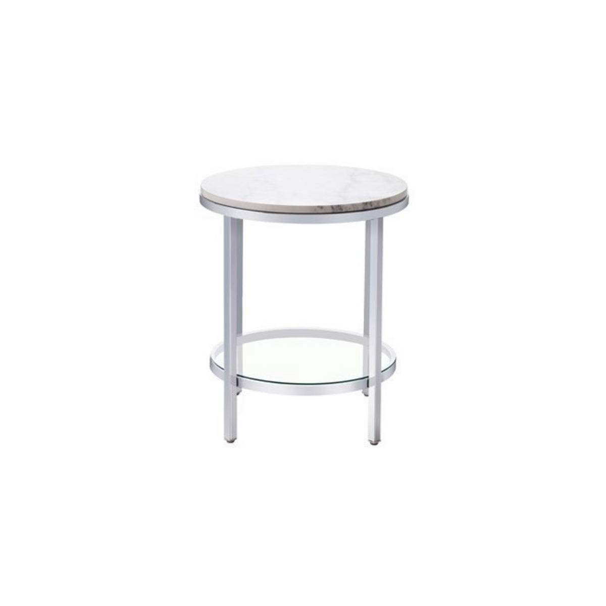 Jadyn Round Marble End Table