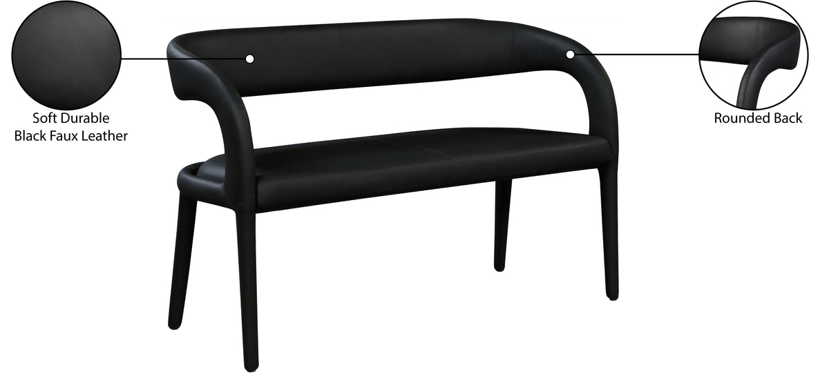 Sylvester Faux Leather Bench