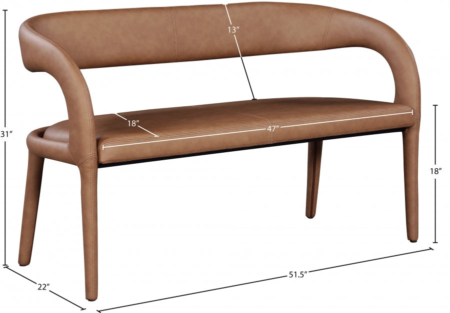 Sylvester Faux Leather Bench
