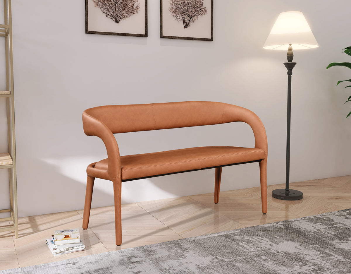 Sylvester Faux Leather Bench