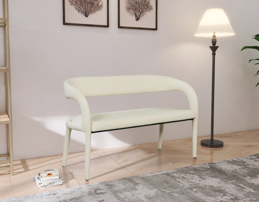 Sylvester Faux Leather Bench