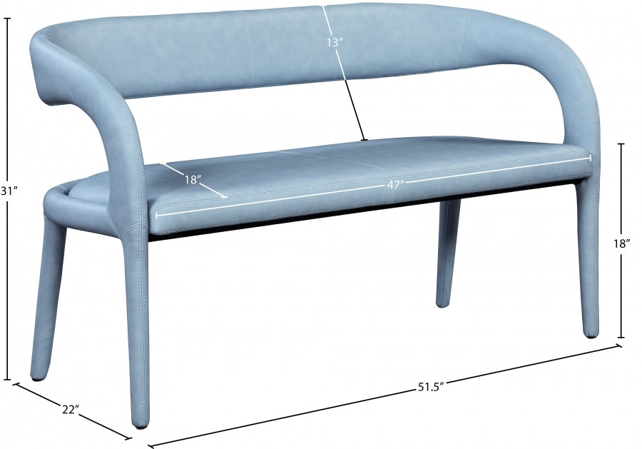 Sylvester Faux Leather Bench