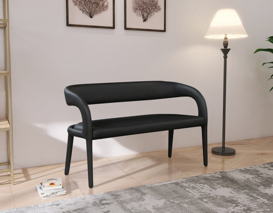Sylvester Faux Leather Bench