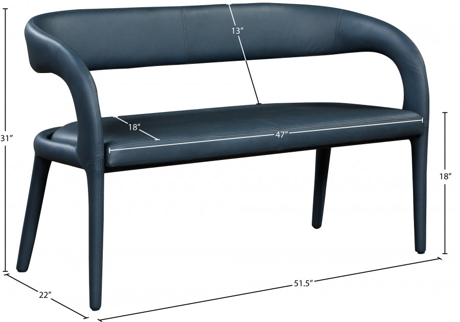 Sylvester Faux Leather Bench