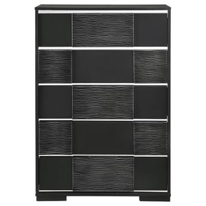 Belief 5-Drawer Chest Black