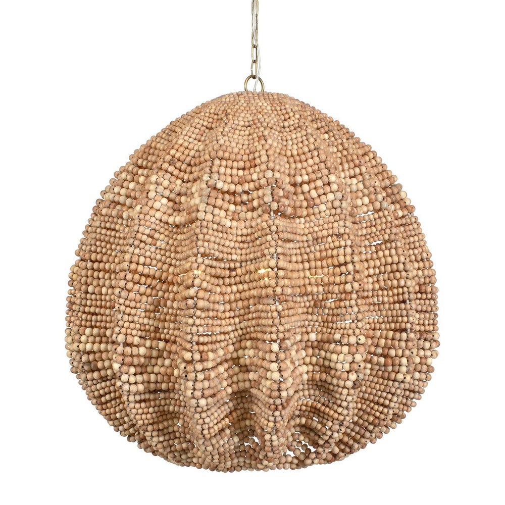 Uttermost Kauri 5 Light Wooden Bead Pendant