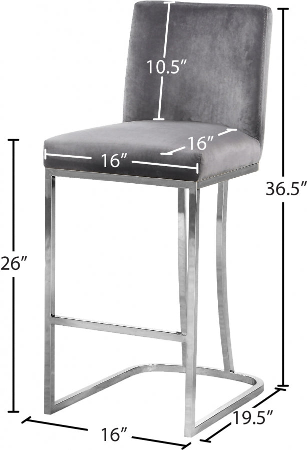 Houston Velvet Counter Stool