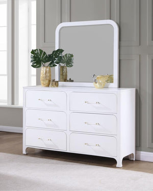 Apollo 6-Drawer Dresser w/Mirror