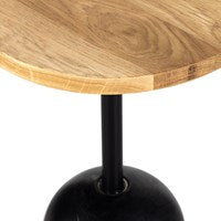 FAY ACCENT TABLE-BLACK MARBLE