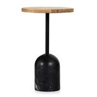 FAY ACCENT TABLE-BLACK MARBLE