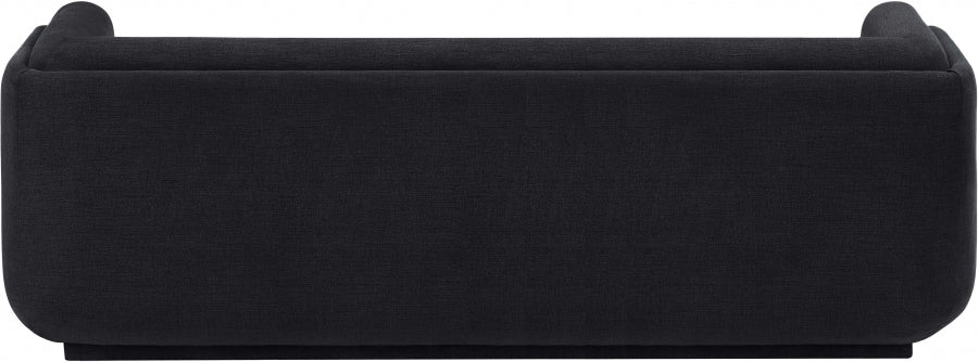 Kimora 86.5" Linen Textured Fabric Upholstered Sofa