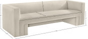 Henson 89.5" Velvet Upholstered Sofa