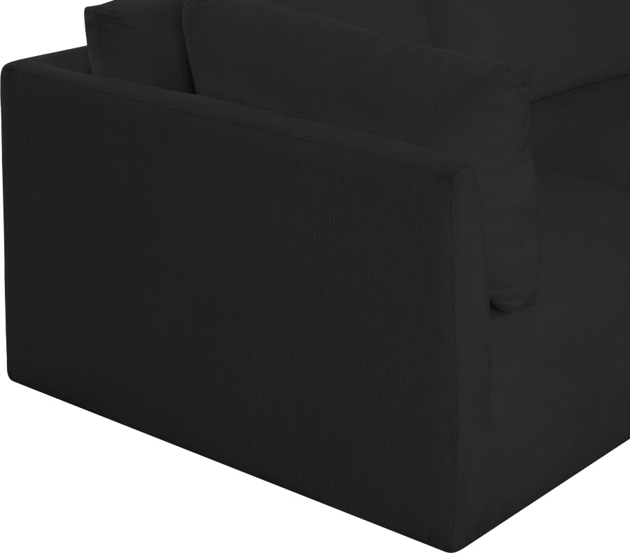Ease 114" Fabric Upholstered 4pc. Modular Sectional