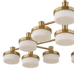Wedge 12 Lt LED Chandelier