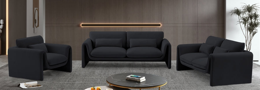 Sloan 86" Velvet Upholstered Sofa