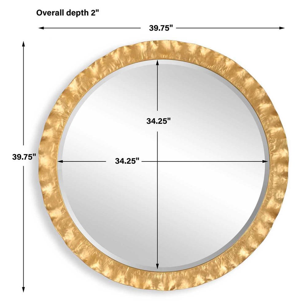 Haya Round Mirror Gold