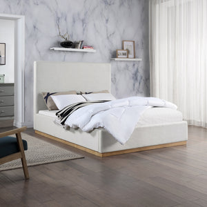 Alfie Linen Textured Fabric Bed
