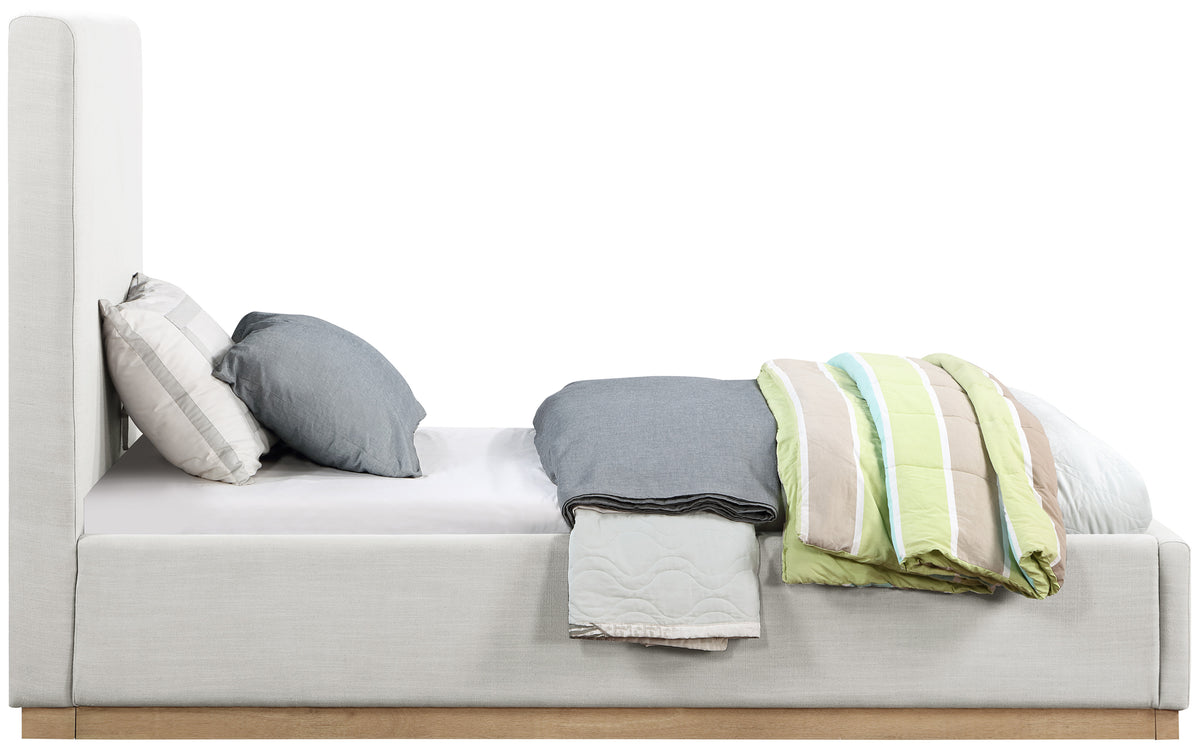 Alfie Linen Textured Fabric Bed