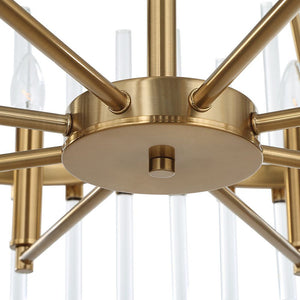 Crystal Stick 8 Lt Chandelier