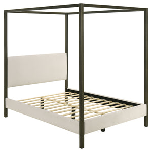Measured Canopy Bed Vanilla And Black