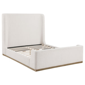 Vale Platform Sleigh Bed Cream