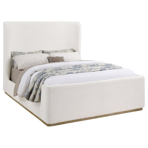 Vale Platform Sleigh Bed Cream