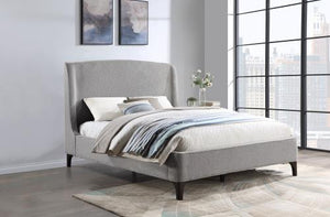 Arnie Platform Bed Light Grey