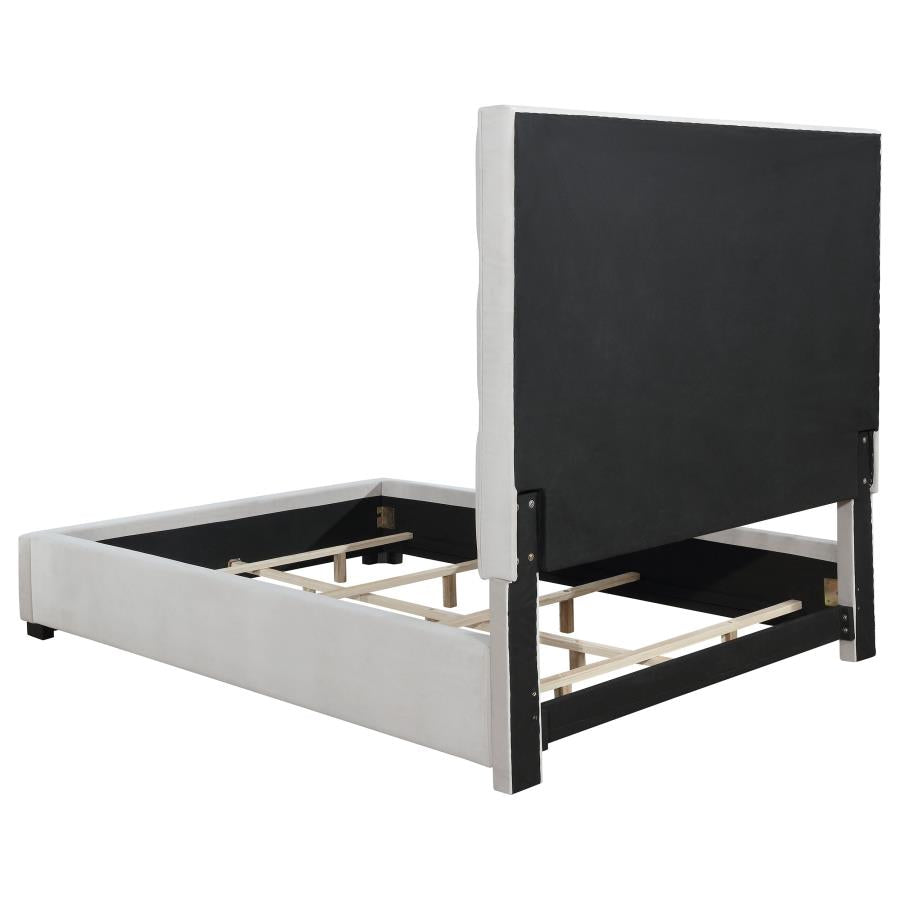 Porter Tufted Panel Bed Beige