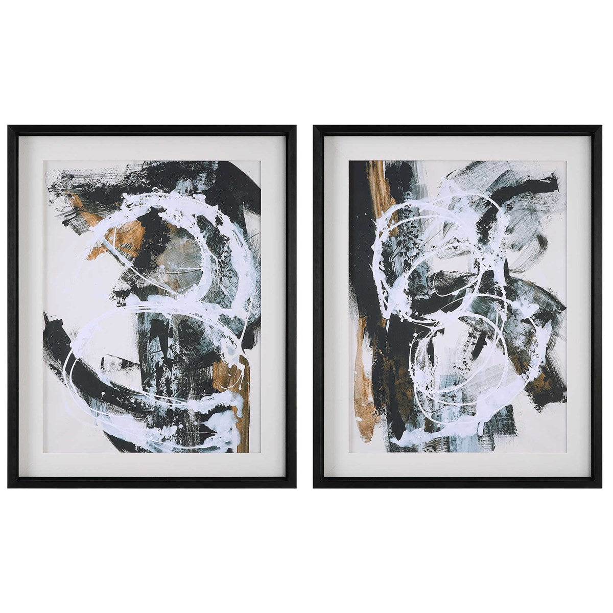 WINTERLAND FRAMED PRINTS, S/2