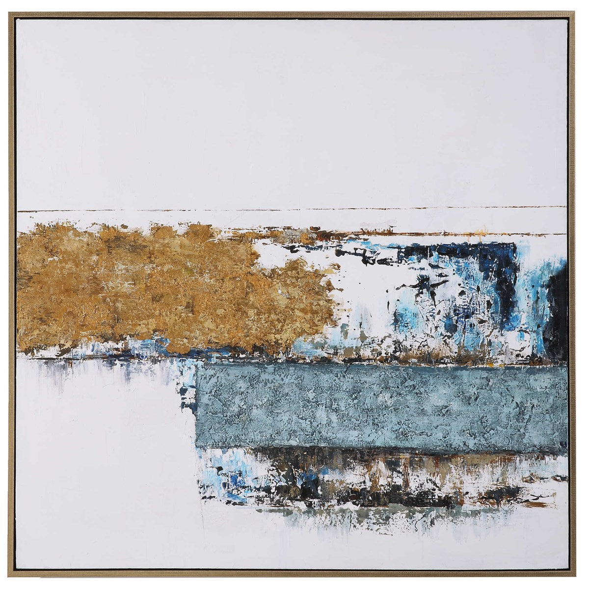 STACKED AGAINST HAND PAINTED CANVAS