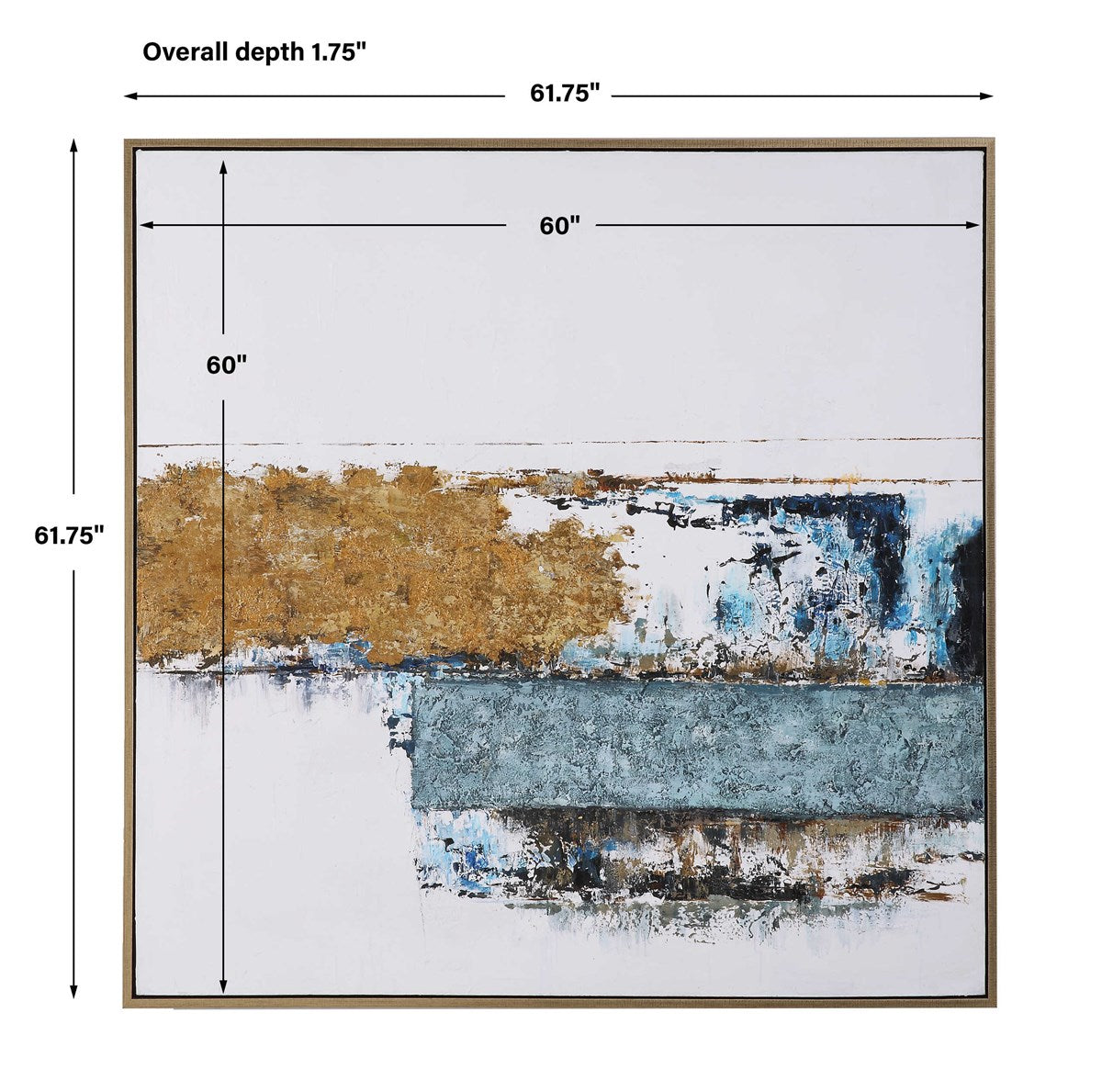 STACKED AGAINST HAND PAINTED CANVAS