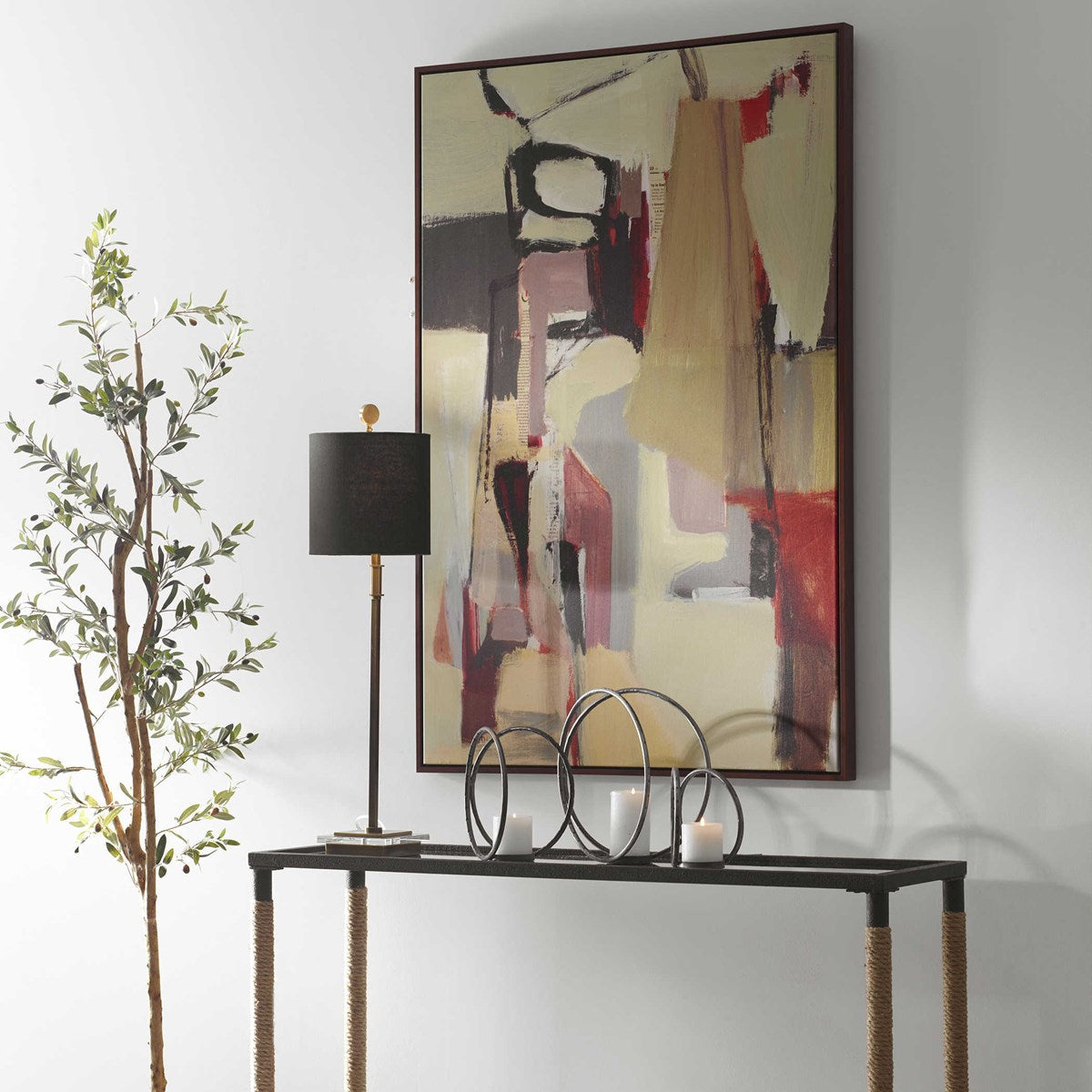 PEACHES FRAMED CANVAS