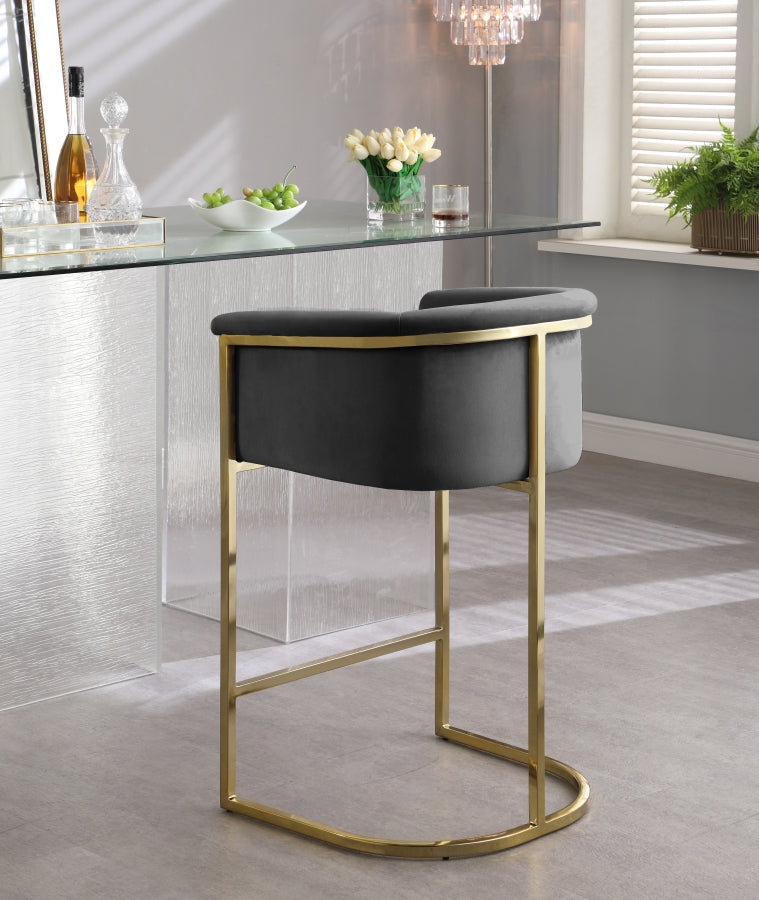 Karina velvet counter discount stool