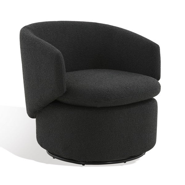 Phyllis Boucle Swivel Accent Chair