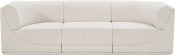 Ollie 98" Boucle Fabric Upholstered 3pc. Modular Sofa