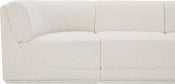 Ollie 98" Boucle Fabric Upholstered 3pc. Modular Sofa