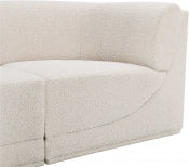 Ollie 98" Boucle Fabric Upholstered 3pc. Modular Sofa