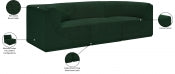 Ollie 98" Boucle Fabric Upholstered 3pc. Modular Sofa