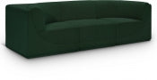 Ollie 98" Boucle Fabric Upholstered 3pc. Modular Sofa