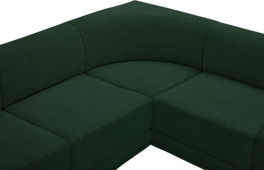 Ollie 98" Boucle Fabric Upholstered 5pc. Modular Sectional