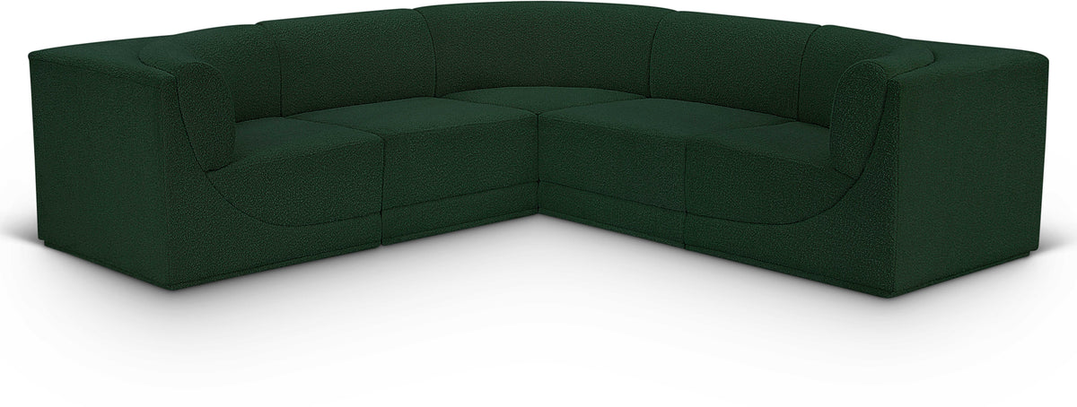 Ollie 98" Boucle Fabric Upholstered 5pc. Modular Sectional