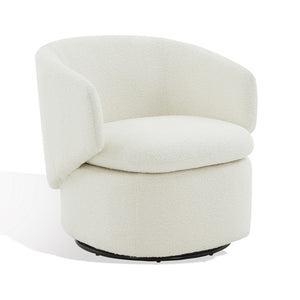 Phyllis Boucle Swivel Accent Chair