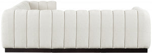 Quinn 101" Chenille Fabric Upholstered 5pc. Modular Sectional